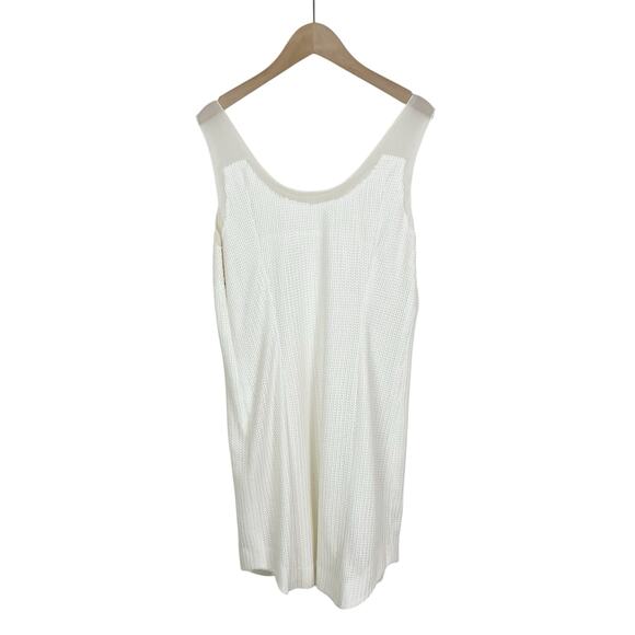 Rag & Bone Sleeveless Knit Dana Mini Dress in White Size 8 - Picture 2 of 5